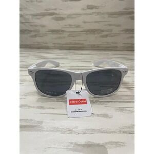 Retro Optix Unisex White Flex Fit Sunglasses
